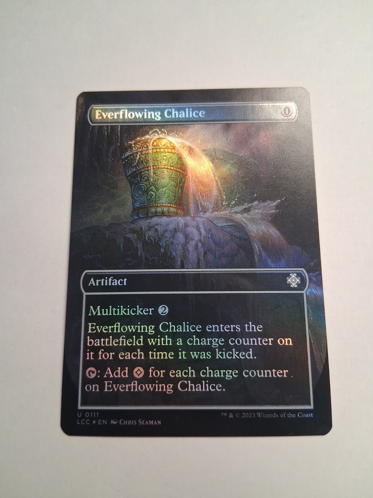 MTG Everflowing Chalice (Borderless) Commander: the Lost Caverns of Ixalan Foil