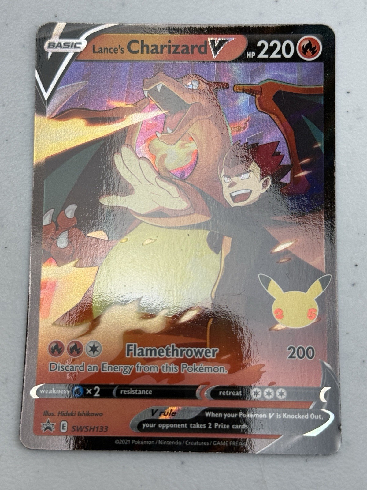Pokemon Lance’s Charizard V SWSH133 SWSH: Sword & Shield Promo Cards NM