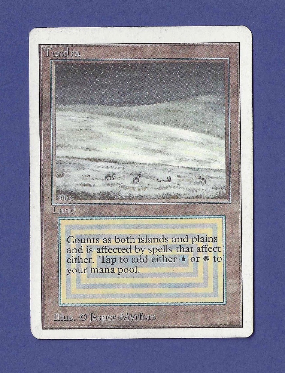 1993 Magic the Gathering – Tundra – Unlimited MTG – Dual Land