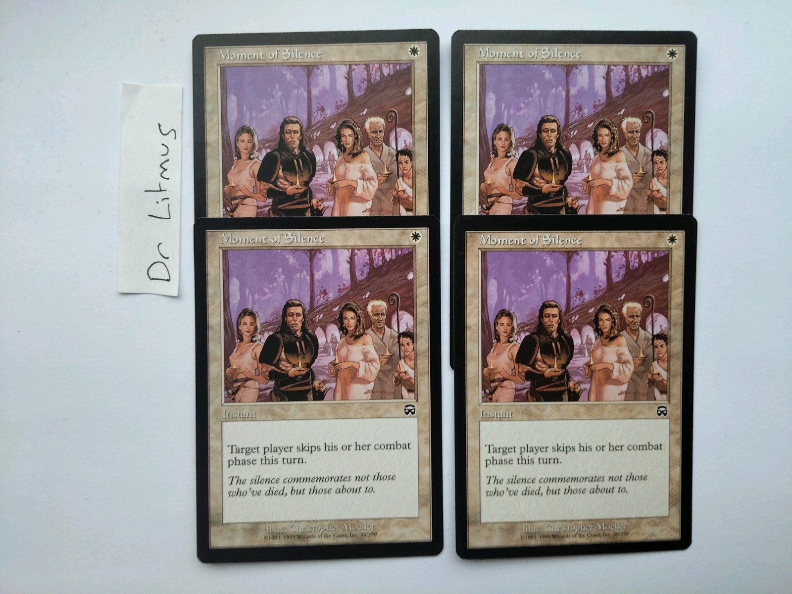 4x Moment of Silence Mercadian Masques MTG Great Condition
