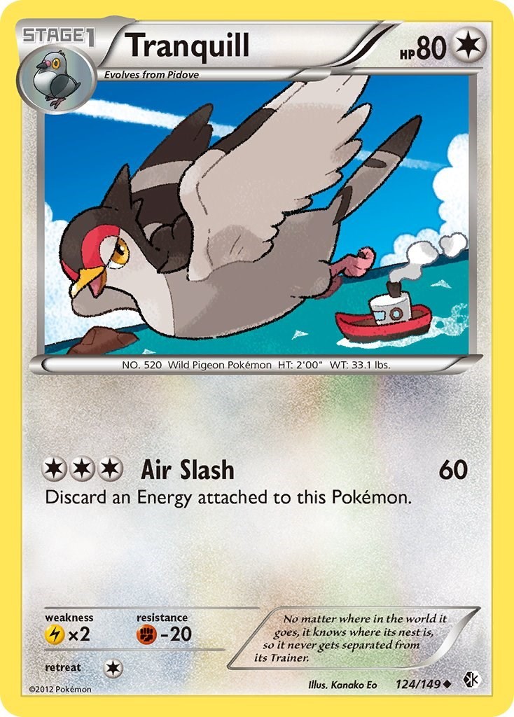 MP Tranquill [Boundaries Crossed 124/149] Uncommon Pokemon TCG