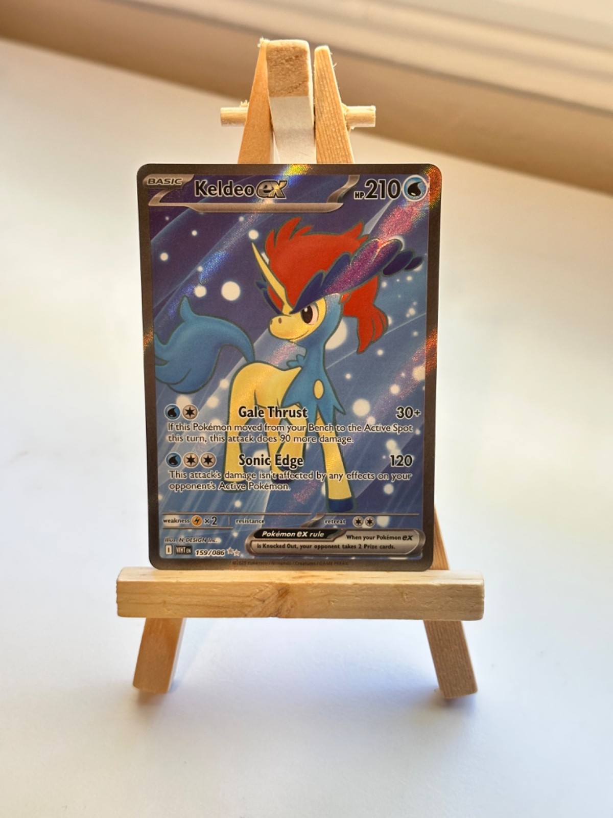 Pokemon Keldeo ex 159/086 Ultra Rare Sv: White Flare NM+