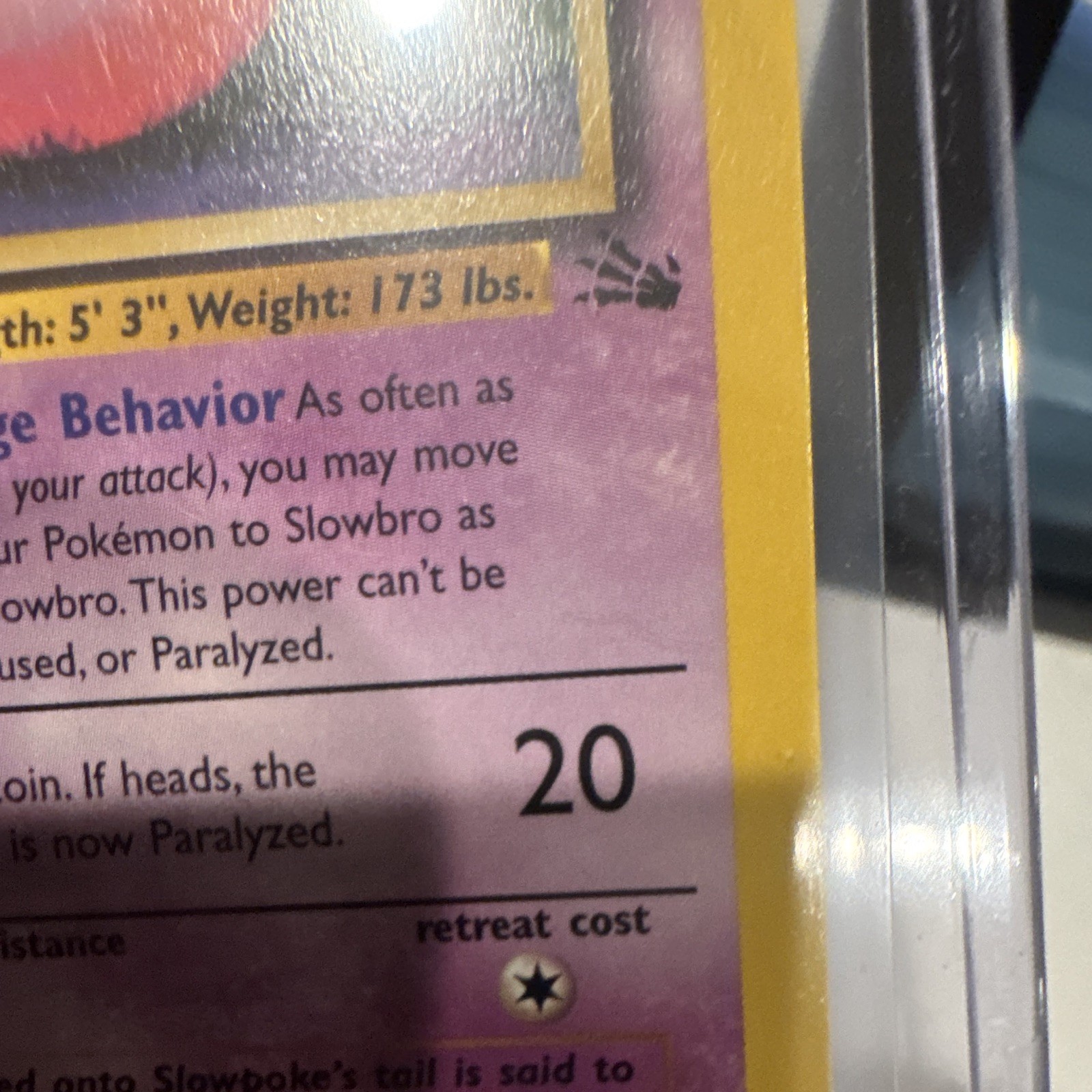 Pokemon TCG Wizards Slowbro 43/62 Fossil 1st Edition Uncommon Regular EN