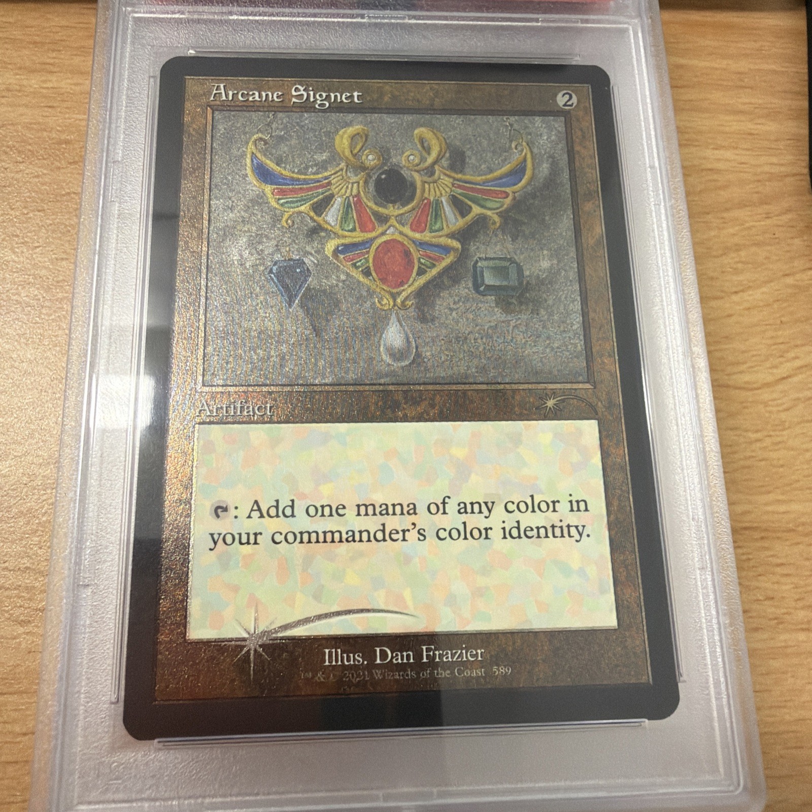 Arcane Signet #589 Foil Secret Lair Drop Foil PSA 8 Dan Frazier Is Back