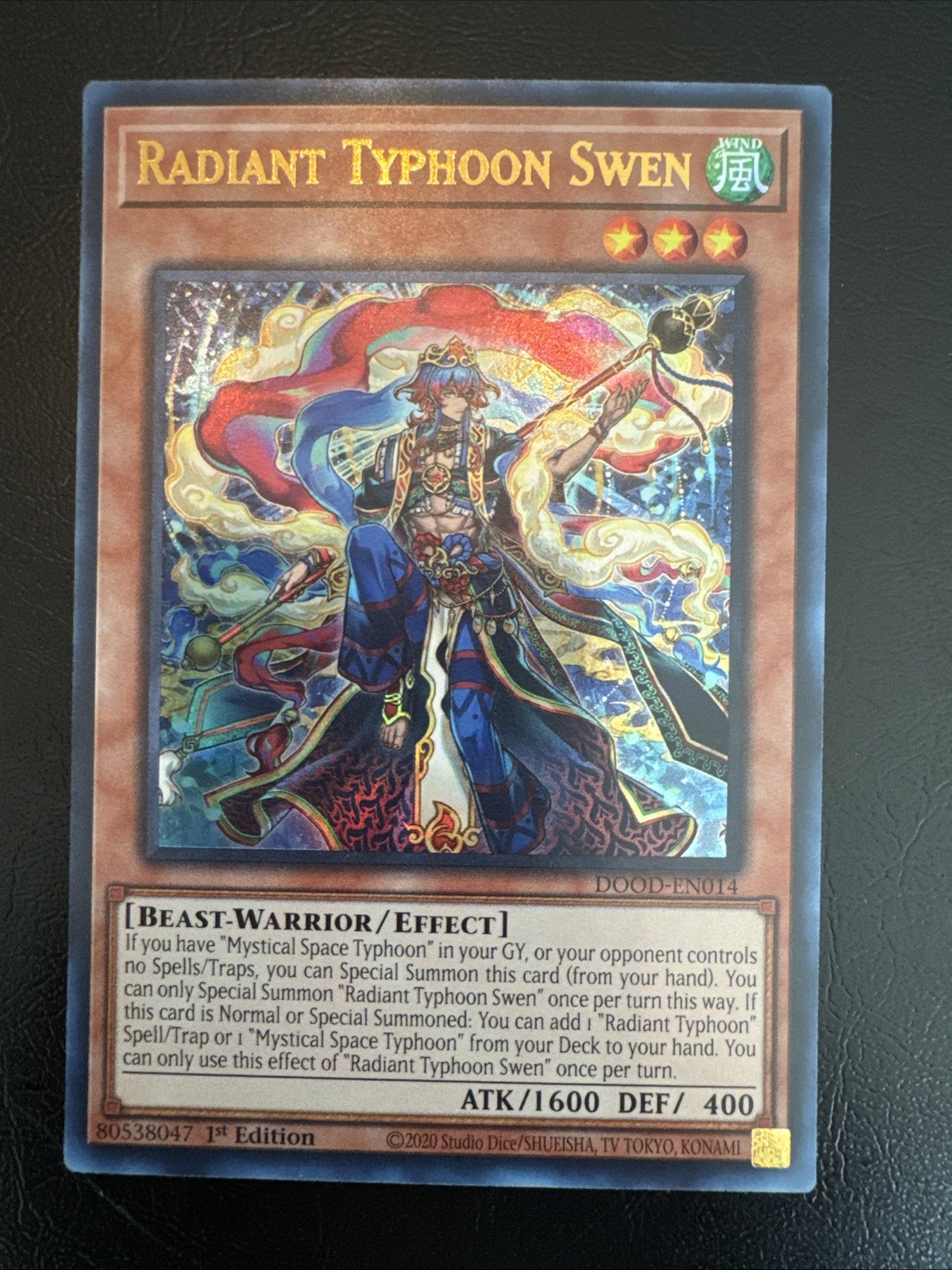 Radiant Typhoon Swen – DOOD-EN014 (Ultra Rare) – 1st Ed – NM – Yu-Gi-Oh