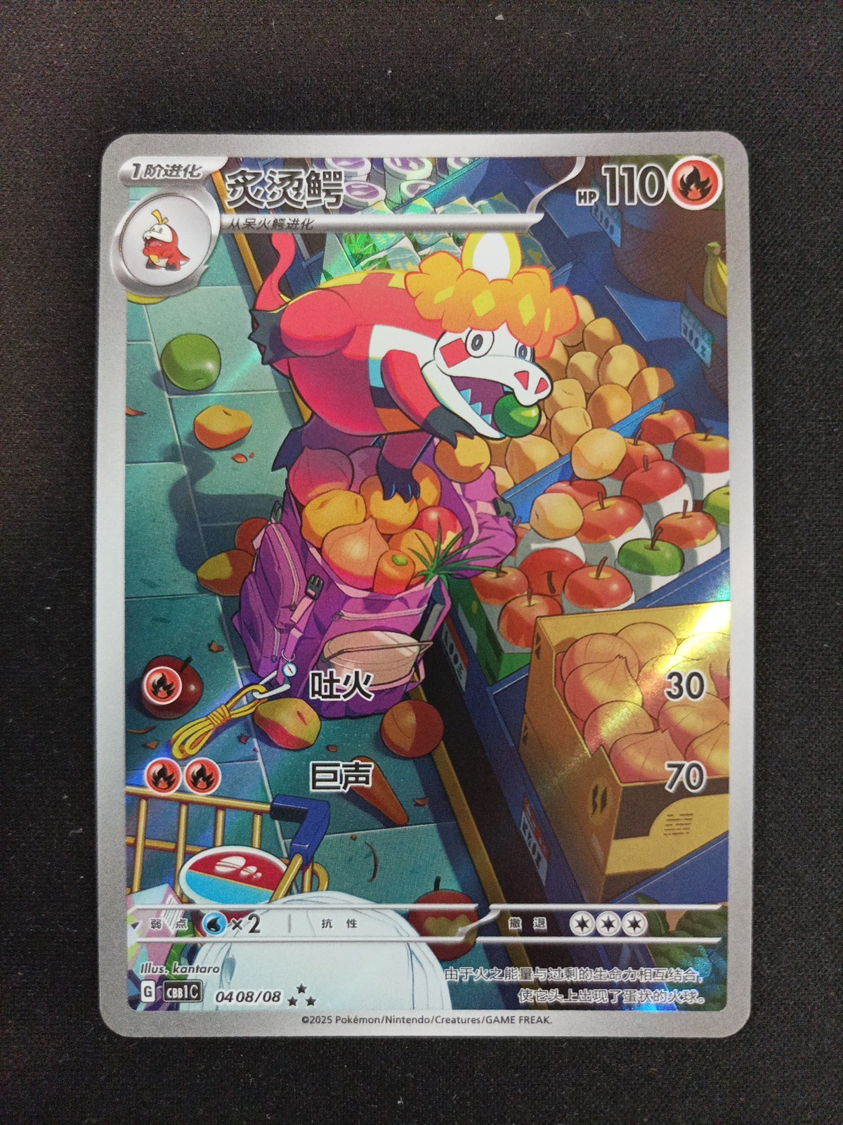 Pokemon Card Crocalor 0408/08 Gem Pack