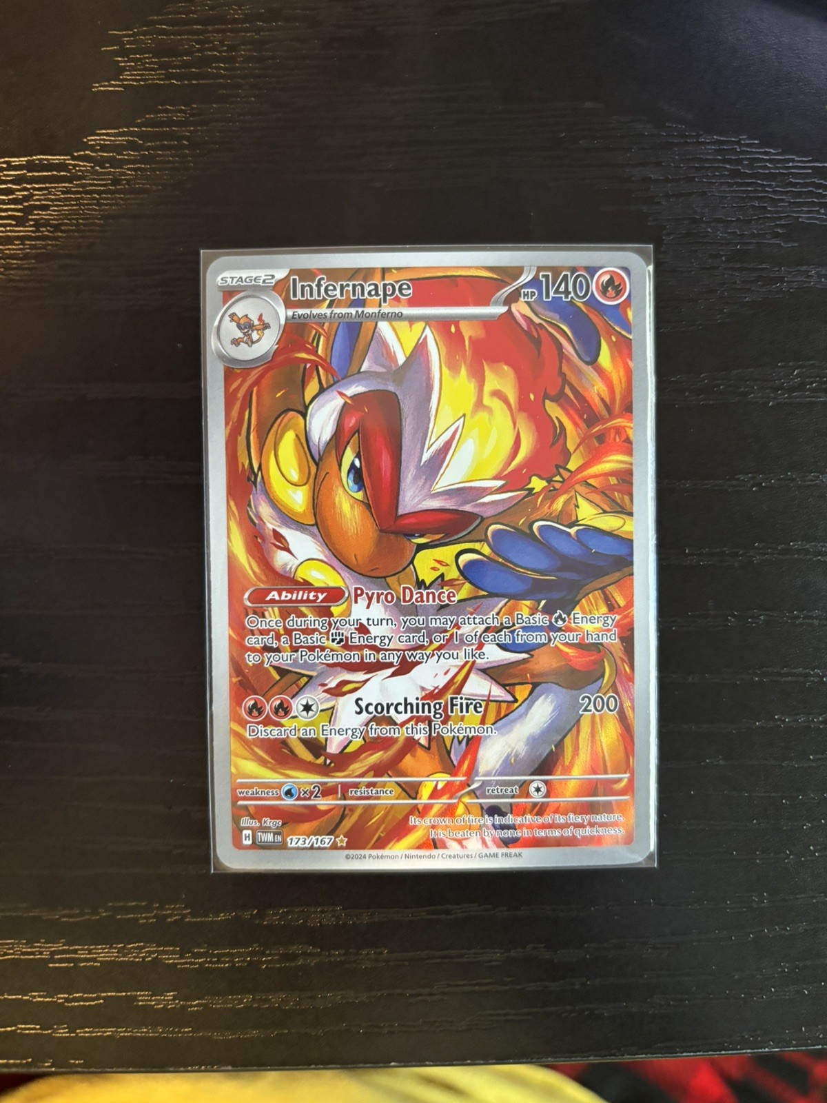 Infernape 173/167 SV06: Twilight Masquerade TWM Holo NM