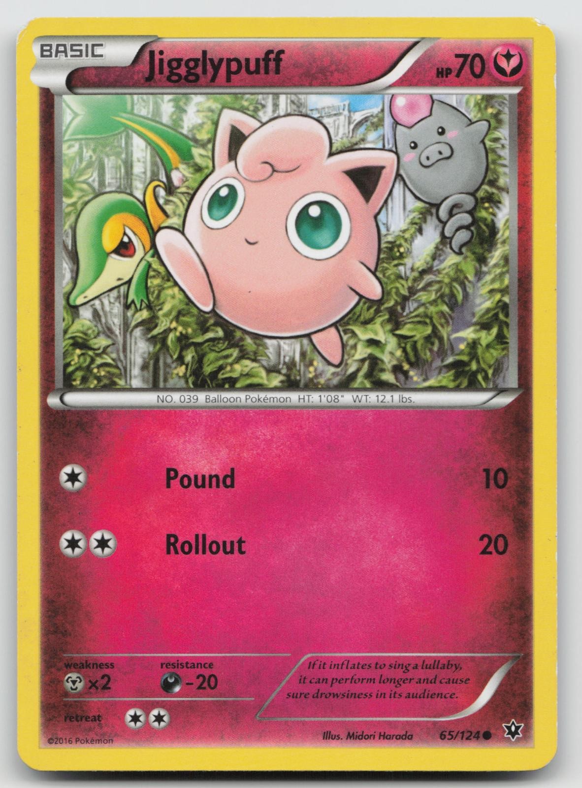 Jigglypuff 65/124 Fates Collide Pokemon MP