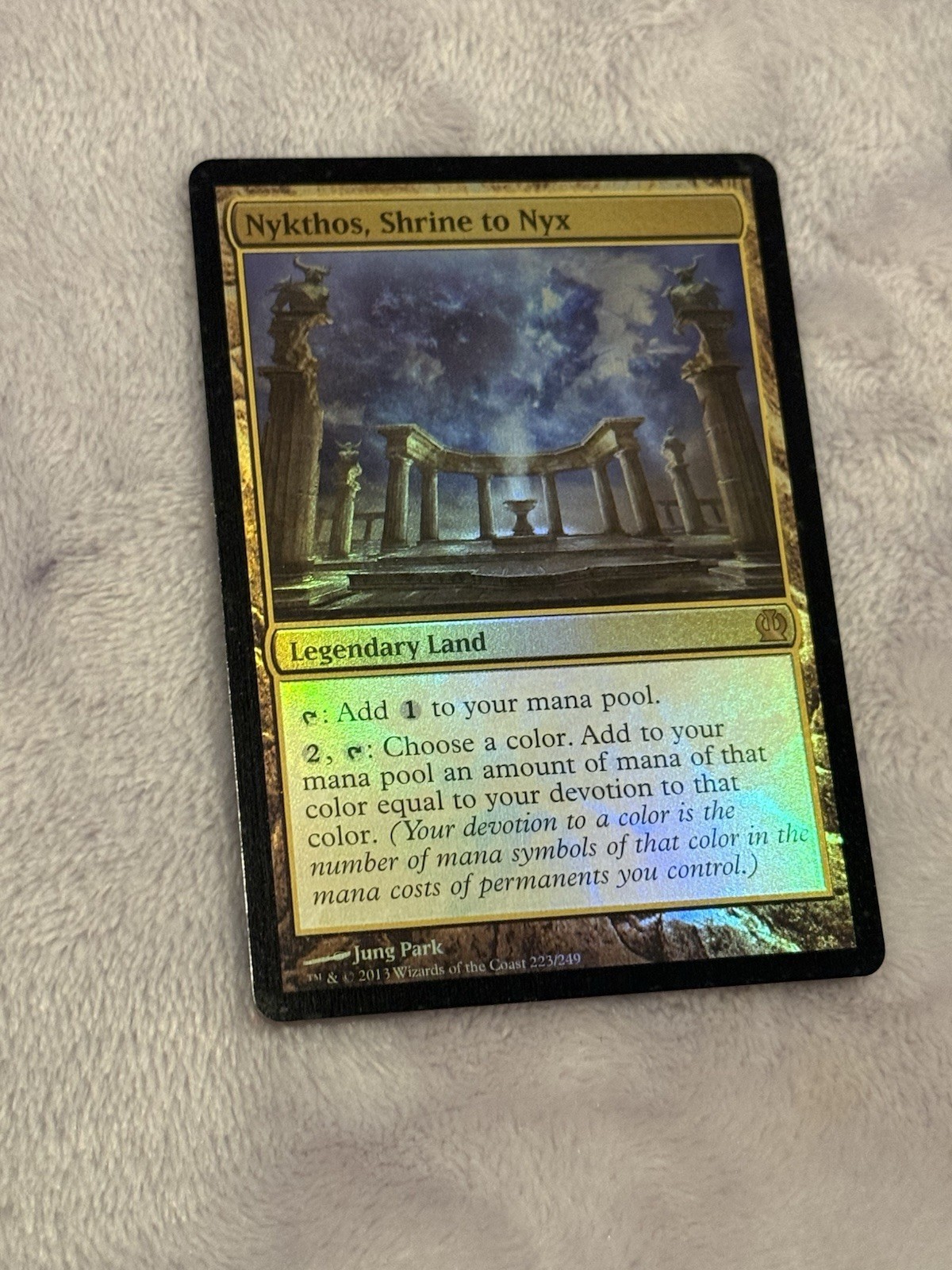 MTG – NYKTHOS SHRINE TO NYX – FOIL – LP – THEROS – RARE, Mtg PlayCard, Mtg