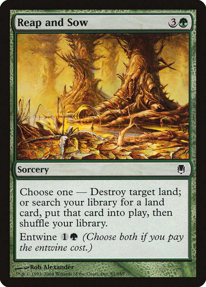 MTG Magic the Gathering Reap and Sow (81/165) Darksteel LP