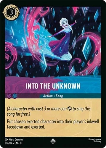 Disney Lorcana: Reign of Jafar – Cold Foil: Into the Unknown – 81/204 card tcg