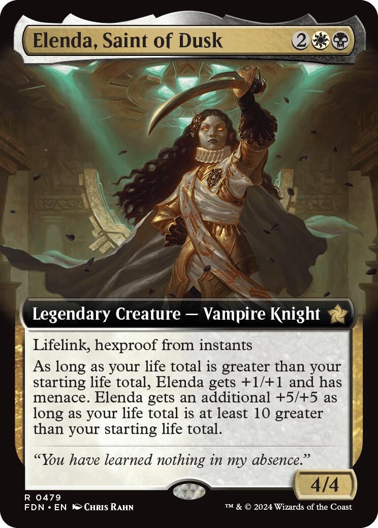 NM – Elenda, Saint of Dusk (Extended Art) [FDN – 479] Foundations