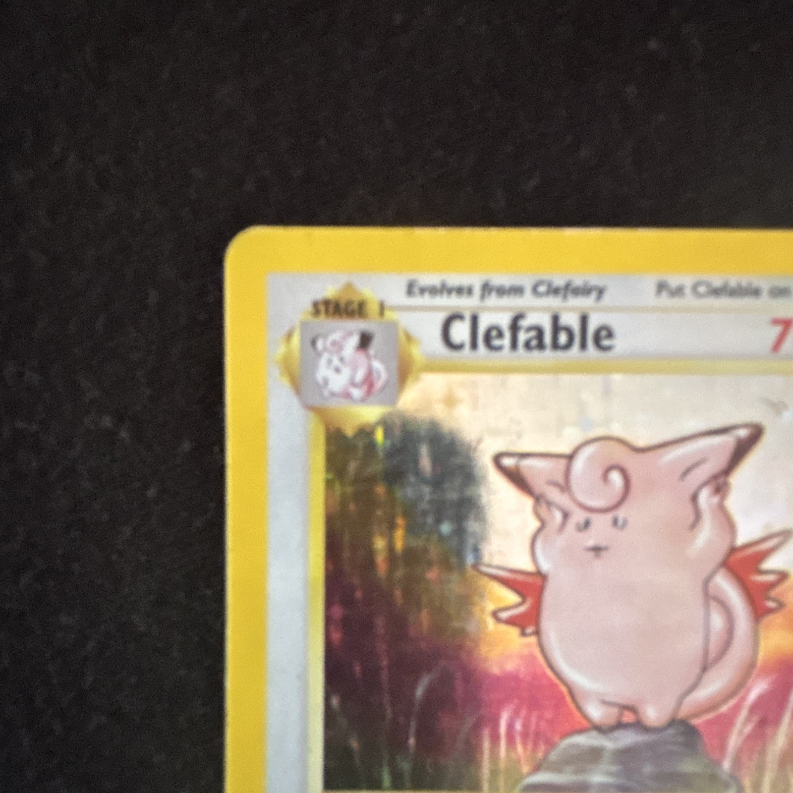 Pokemon TCG WOTC Clefable 01/64 Jungle 1st Ed Holo Rare 70 HP 1999