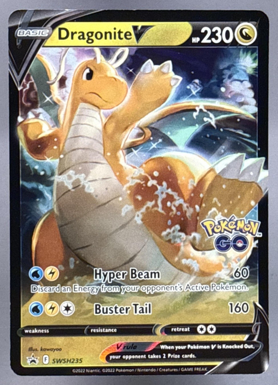 Pokemon Sword & Shield Black Star Promos Dragonite V #SWSH235 2022