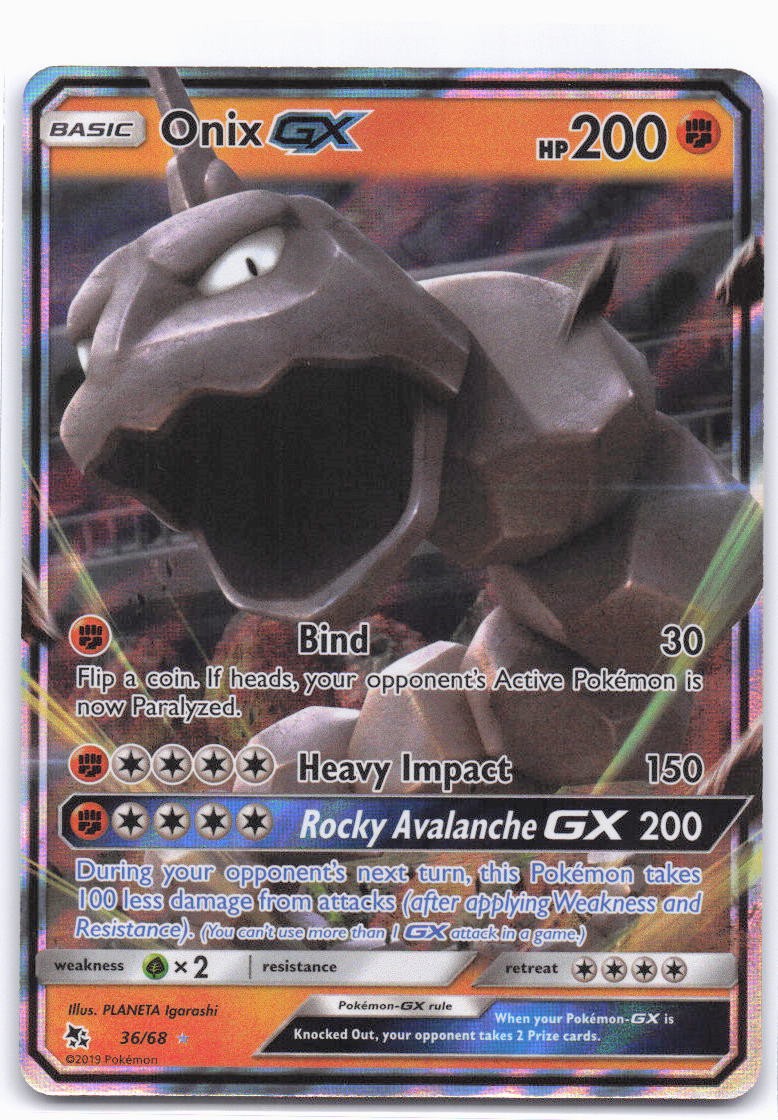 Hidden Fates #36/68 Onix GX