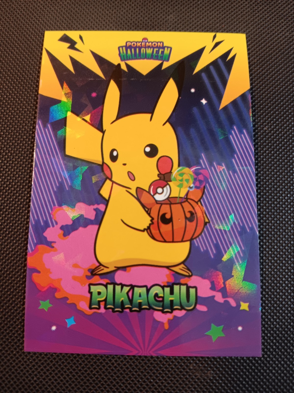 Pokemon 2024 Card Database Halloween Set Pikachu 13 Cracked Holo Peru US Seller