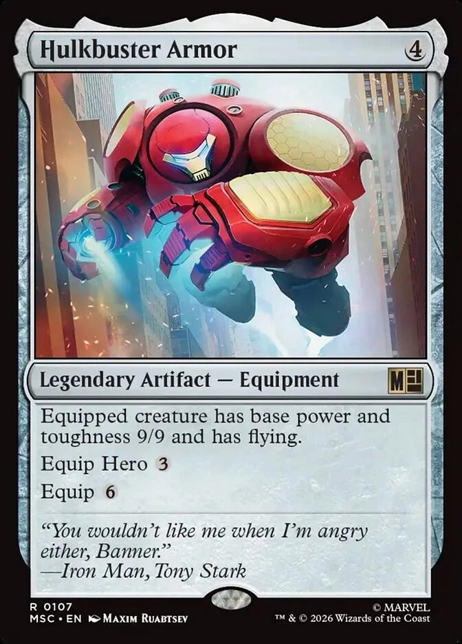 MTG – Hulkbuster Armor – 0107 – NM – Marvel Super Heroes – SURGE FOIL