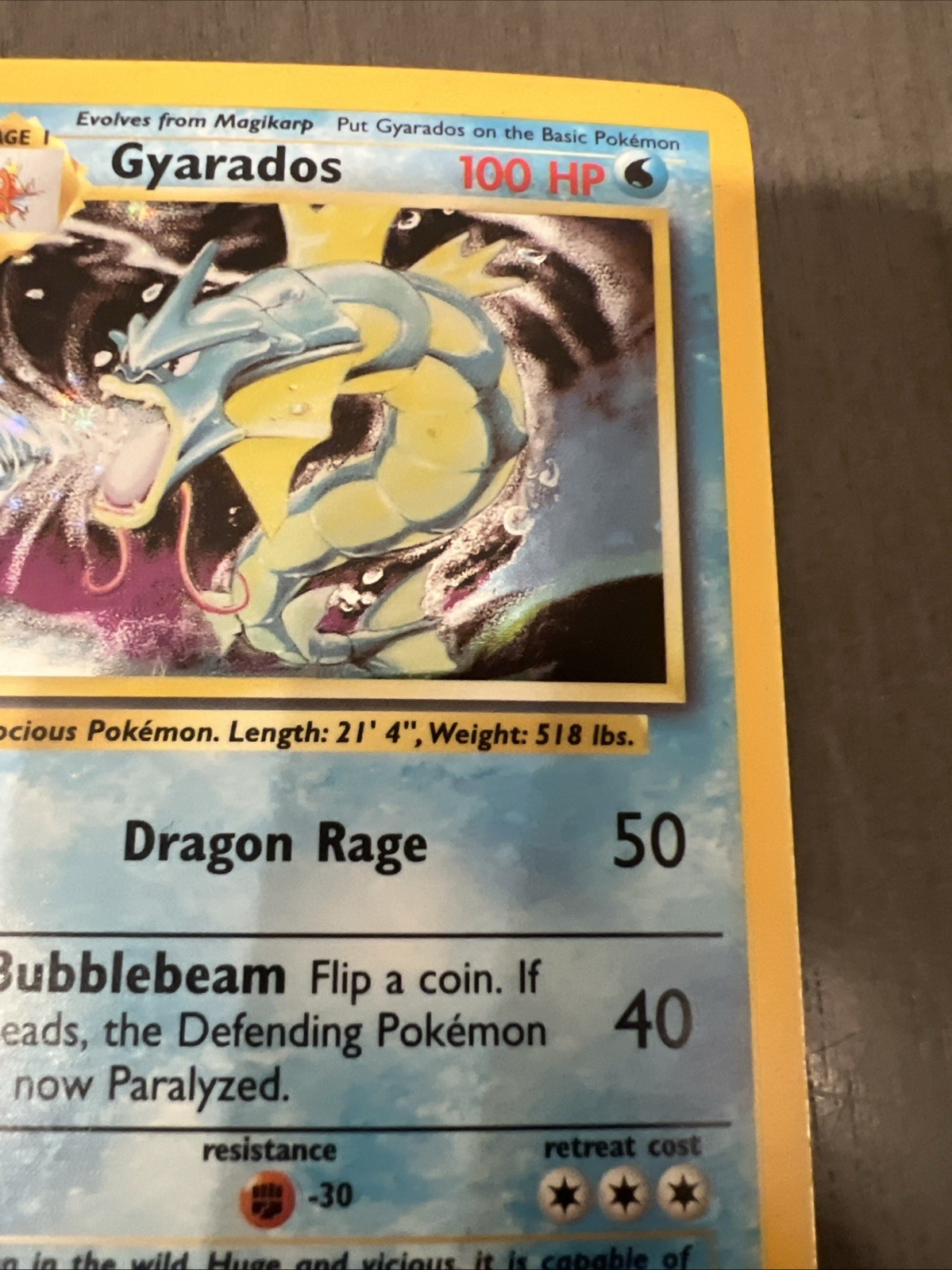 Gyarados 6/102 Base Set Holo Vintage Rare