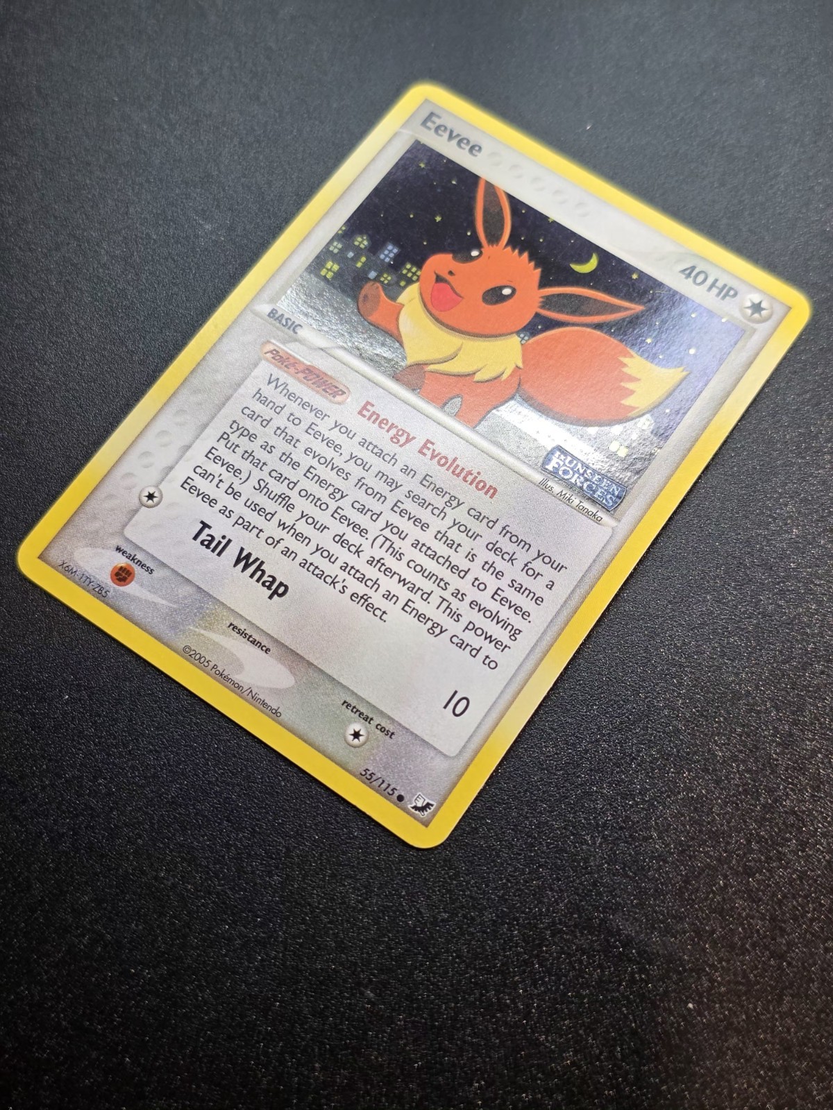 Eevee 55/115 | Unseen Forces | Reverse Holo | LP