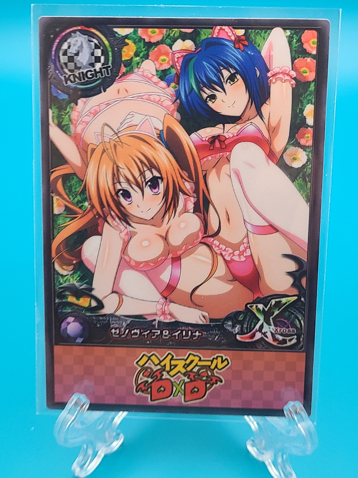 High School DxD Animal Cosplay – Xenovia and Irina – Beautiful Anime Waifu Card