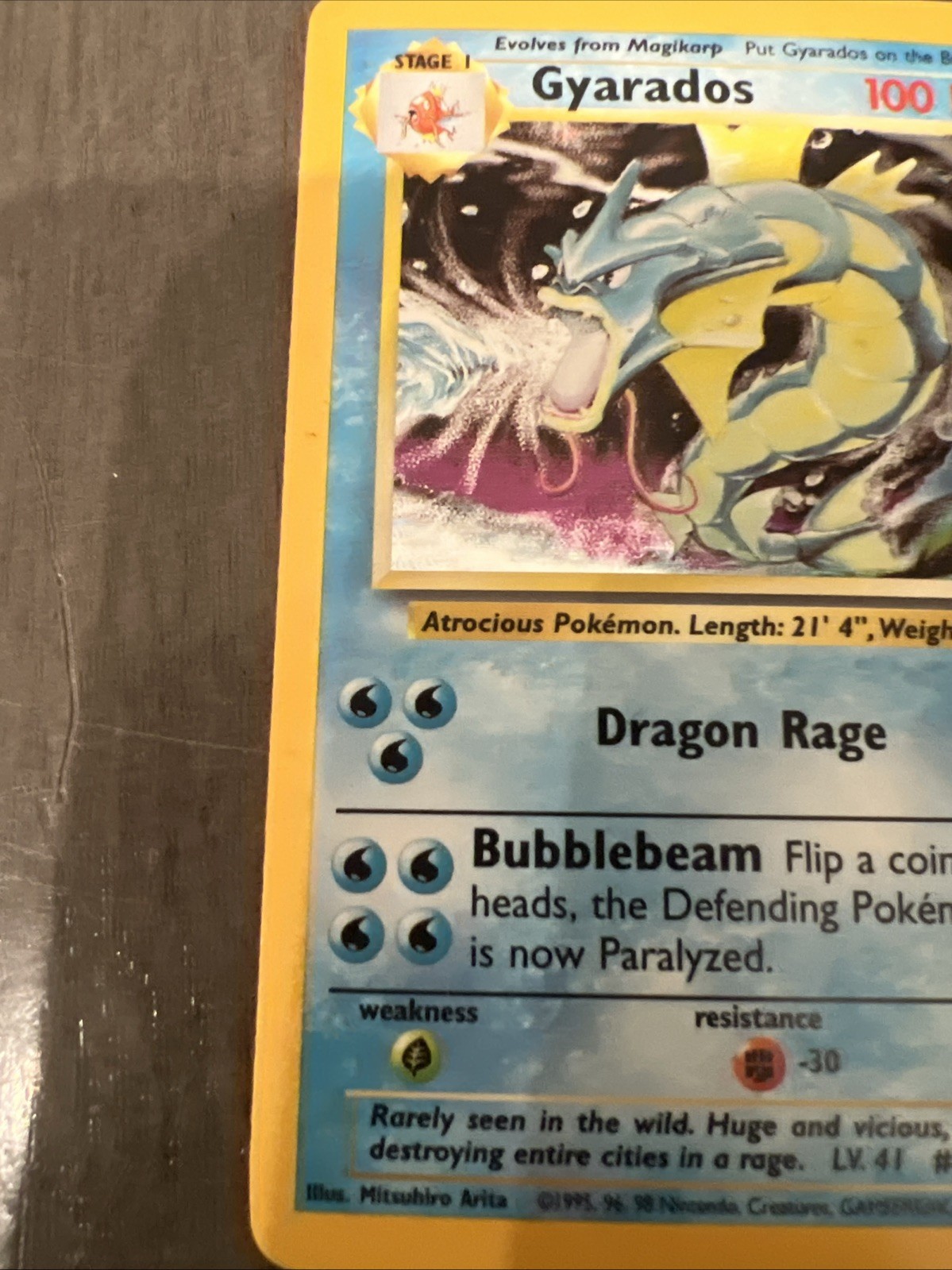 Gyarados 6/102 Base Set Holo Vintage Rare