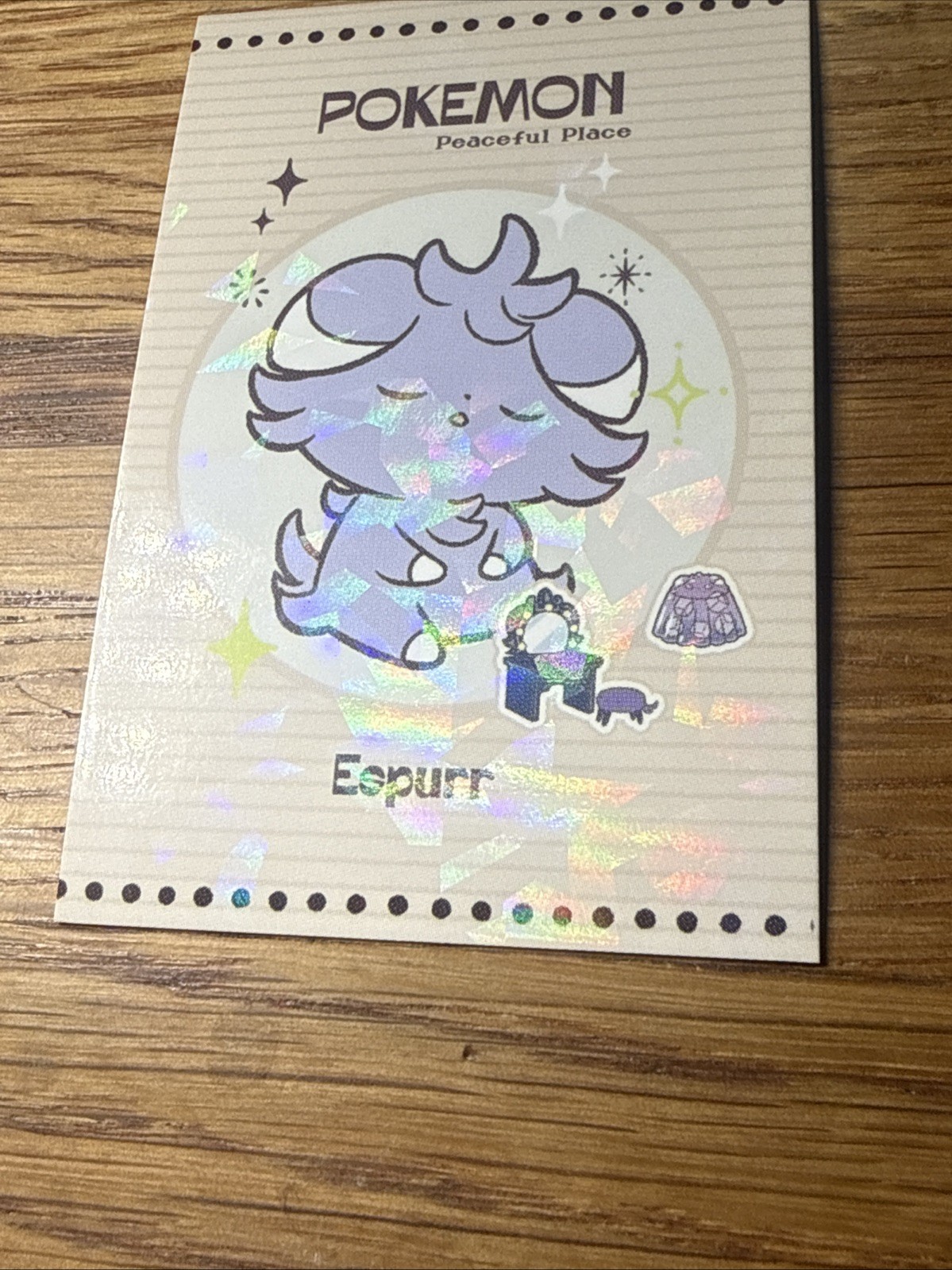 Non-TCG Pikachu Card Database Cracked Ice Holo sleeping Espurr Peru Pokemon Card
