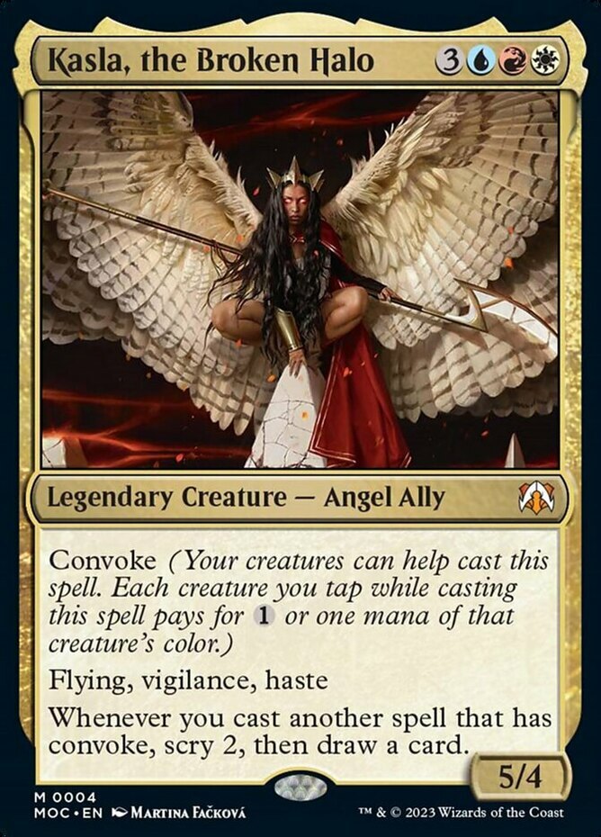 x1 Kasla, the Broken Halo M MTG Commander: March of the Machine M/NM, English