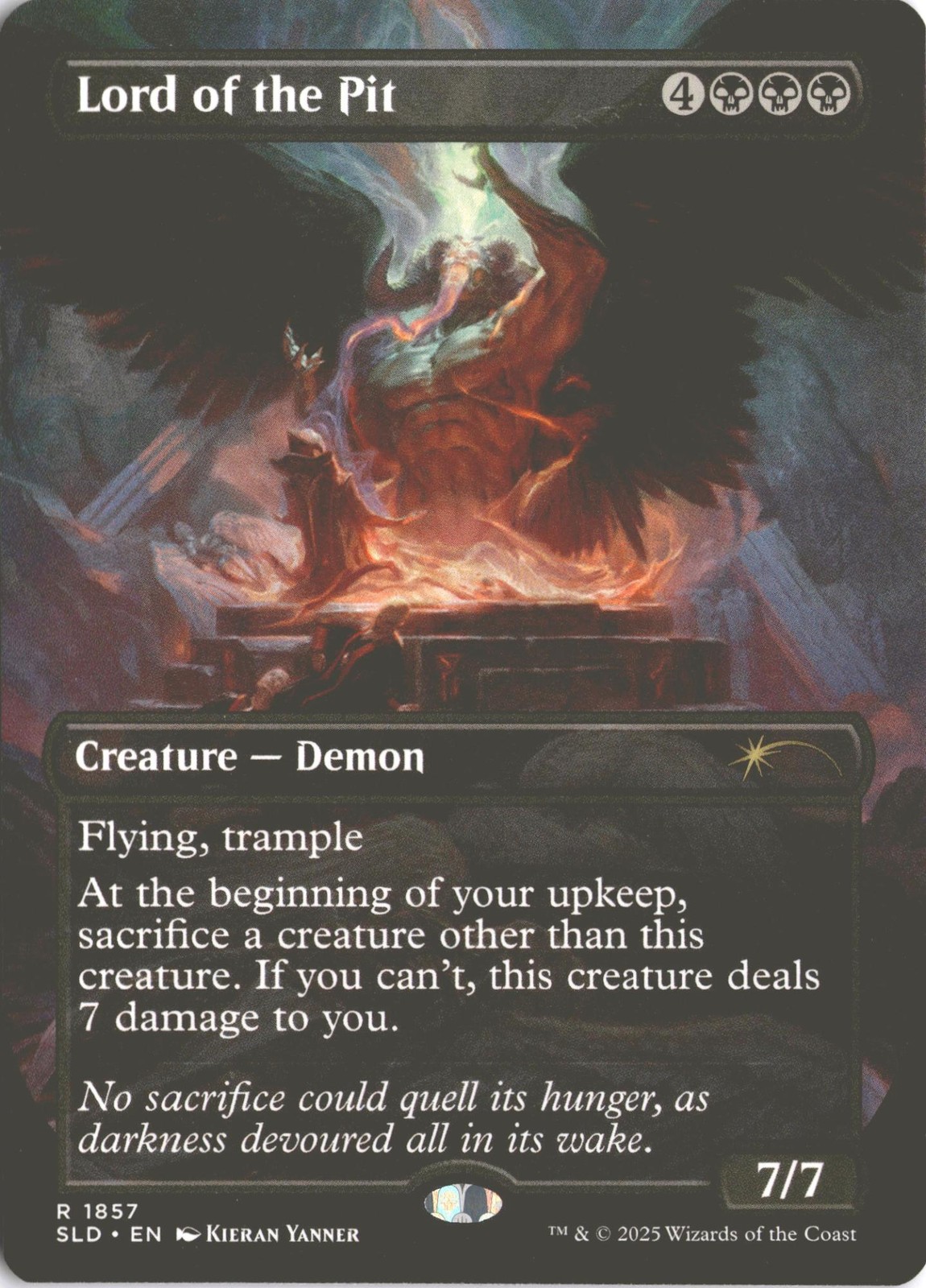 MTG Lord of the Pit (Non-Foil) Borderless 1857 R Secret Lair Drop Series NM