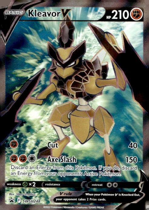 Kleavor V (Full Art) SWSH248 Holo Promo Sword & Shield Promo Pokemon LP