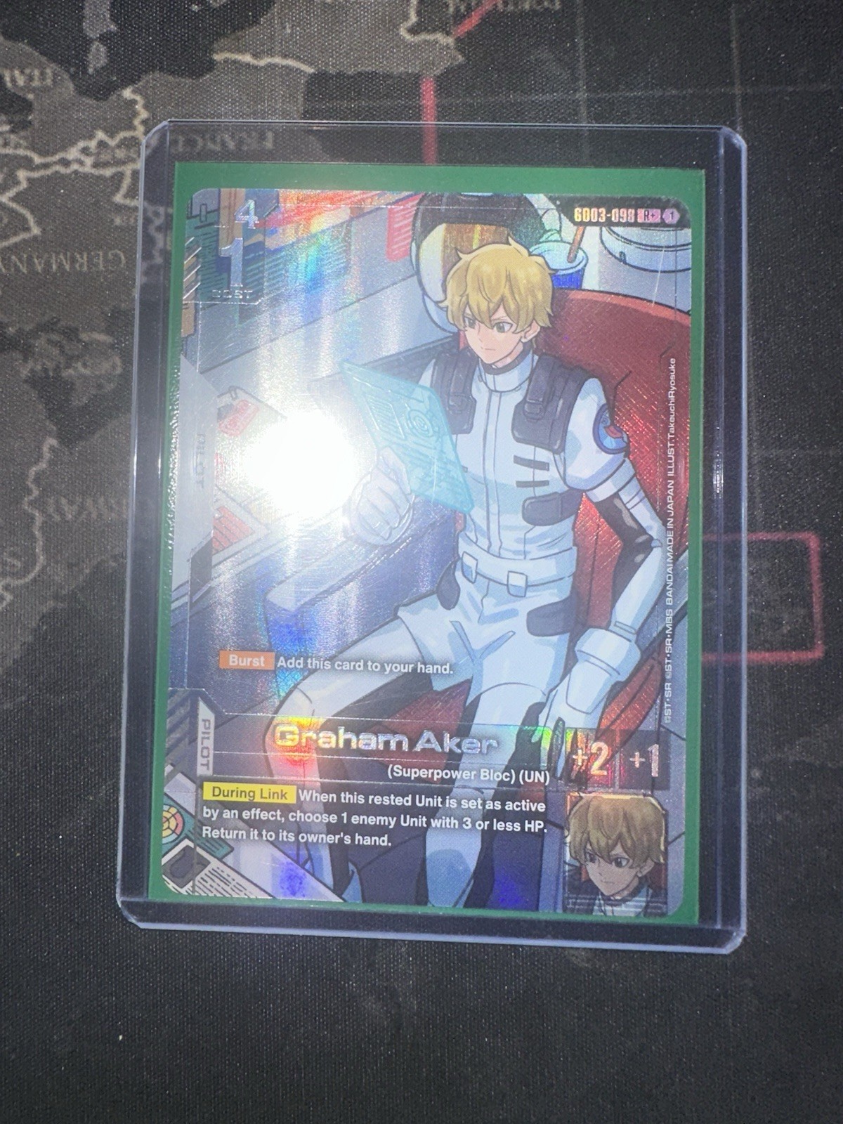 Graham Aker R+ Gundam TCG GD03-098 Steel Requiem English Alternate Art