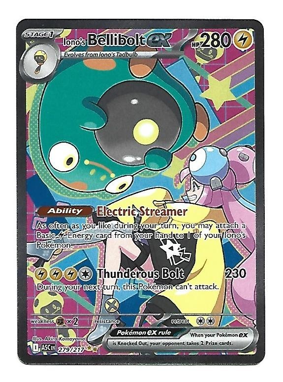 Pokemon Iono’s Bellibolt ex 279/217 ASC Special Illustration Rare NM/Mint