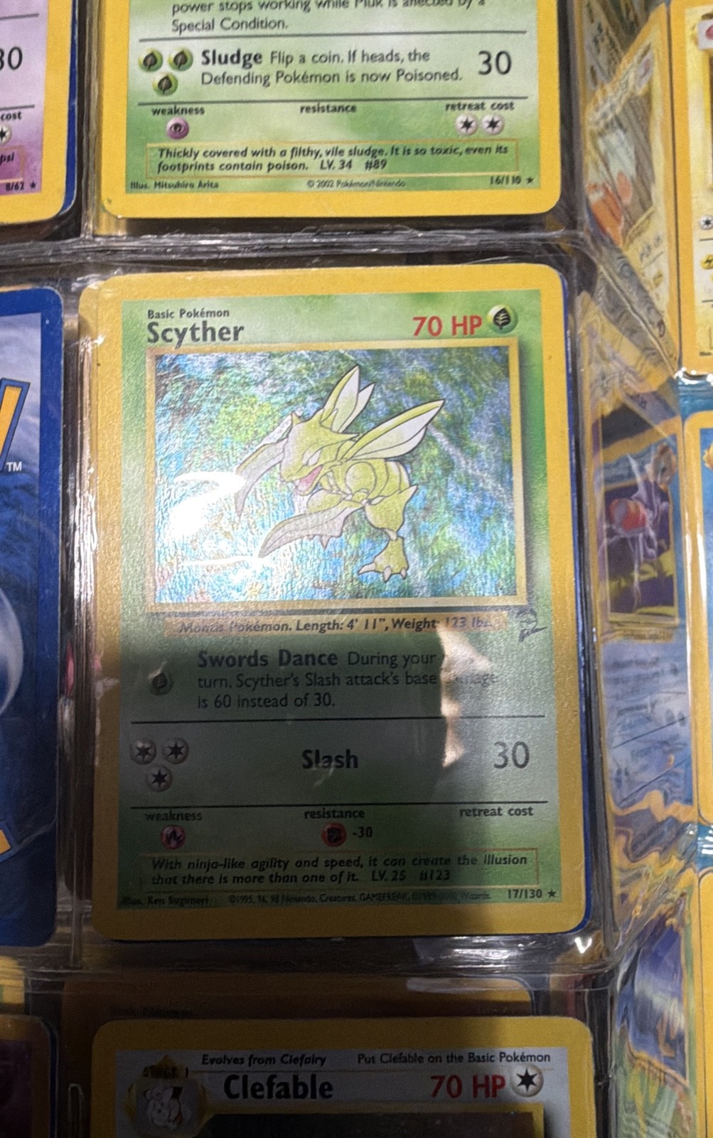 Scyther 017/130 Base Set 2 Holo