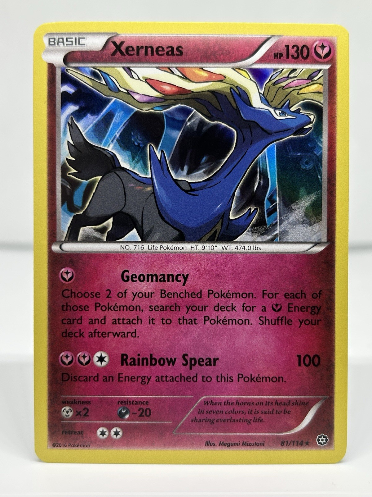 XERNEAS 81/114 HOLO – XY STEAM SIEGE 2016- POKEMON