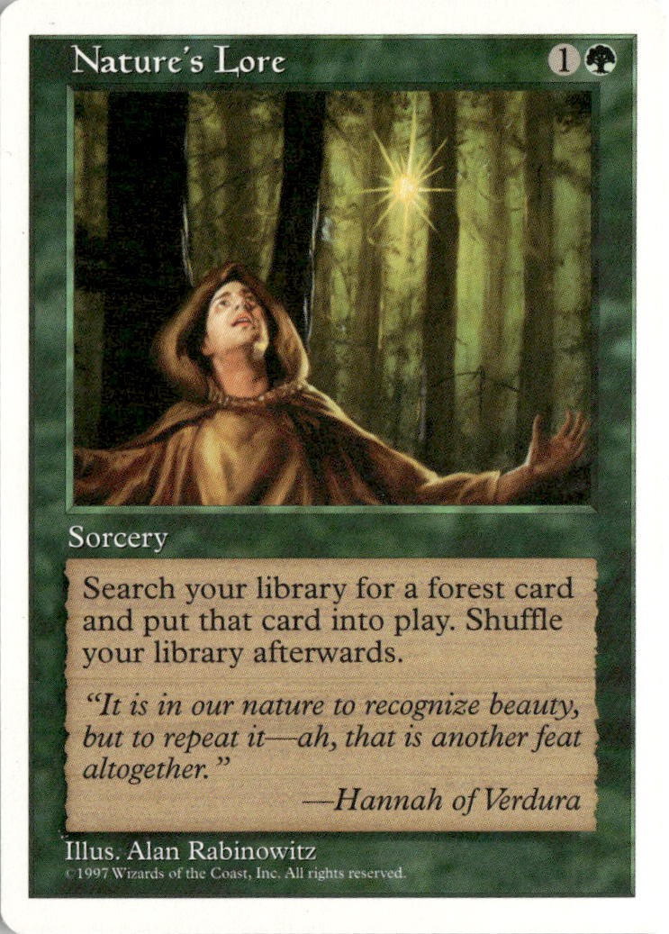 MTG 1997 Nature’s Lore Fifth Edition Magic LP