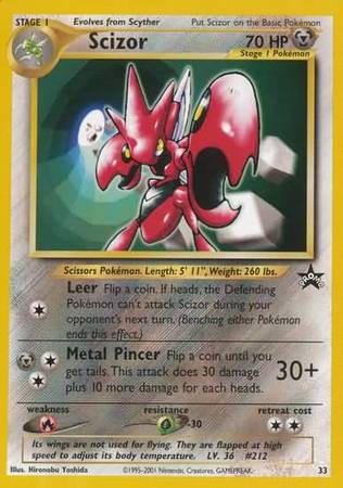 1x Scizor – 33 – Promo Moderately Played Pokemon Miscellaneous Black Star Promos