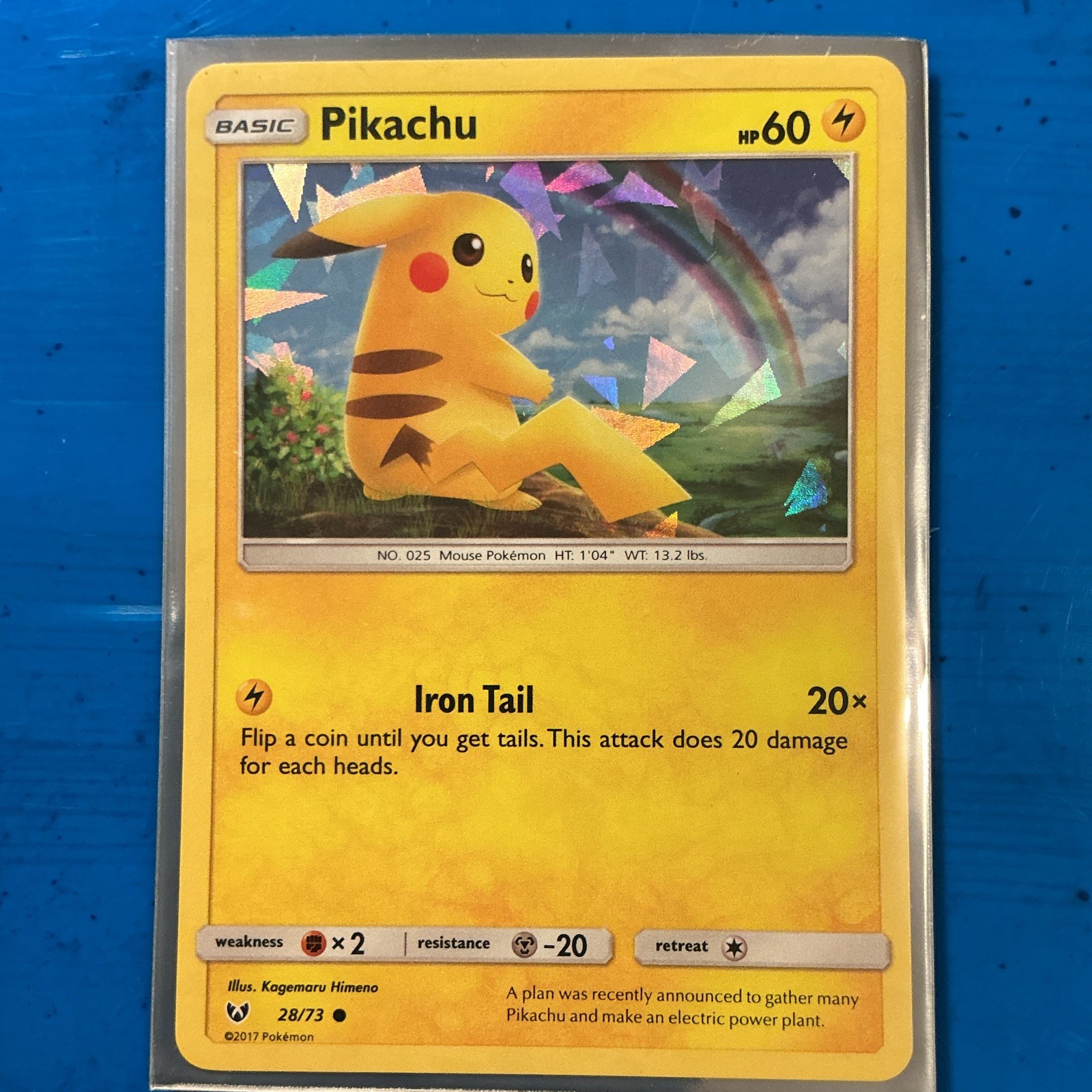 The Pokemon Company Pikachu 028/073 Deck Exclusives Cracked Ice Holo ENG HP60