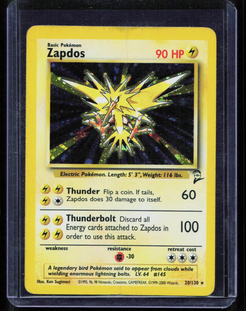 Zapdos Base Set 2 #020/130 Holo Rare