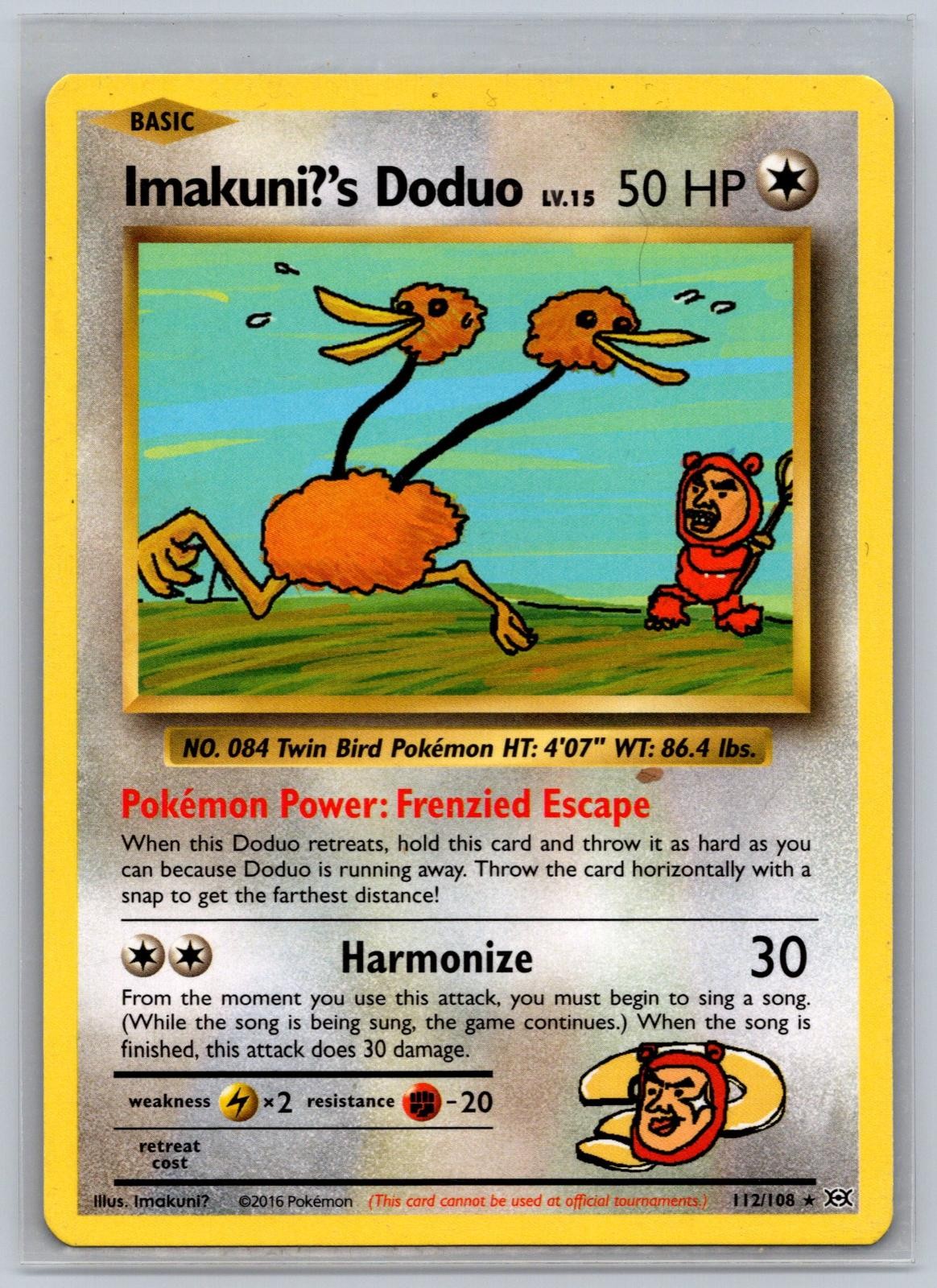 Imakuni?’s Doduo 112/108 Secret Rare Evolutions Pokemon Near Mint