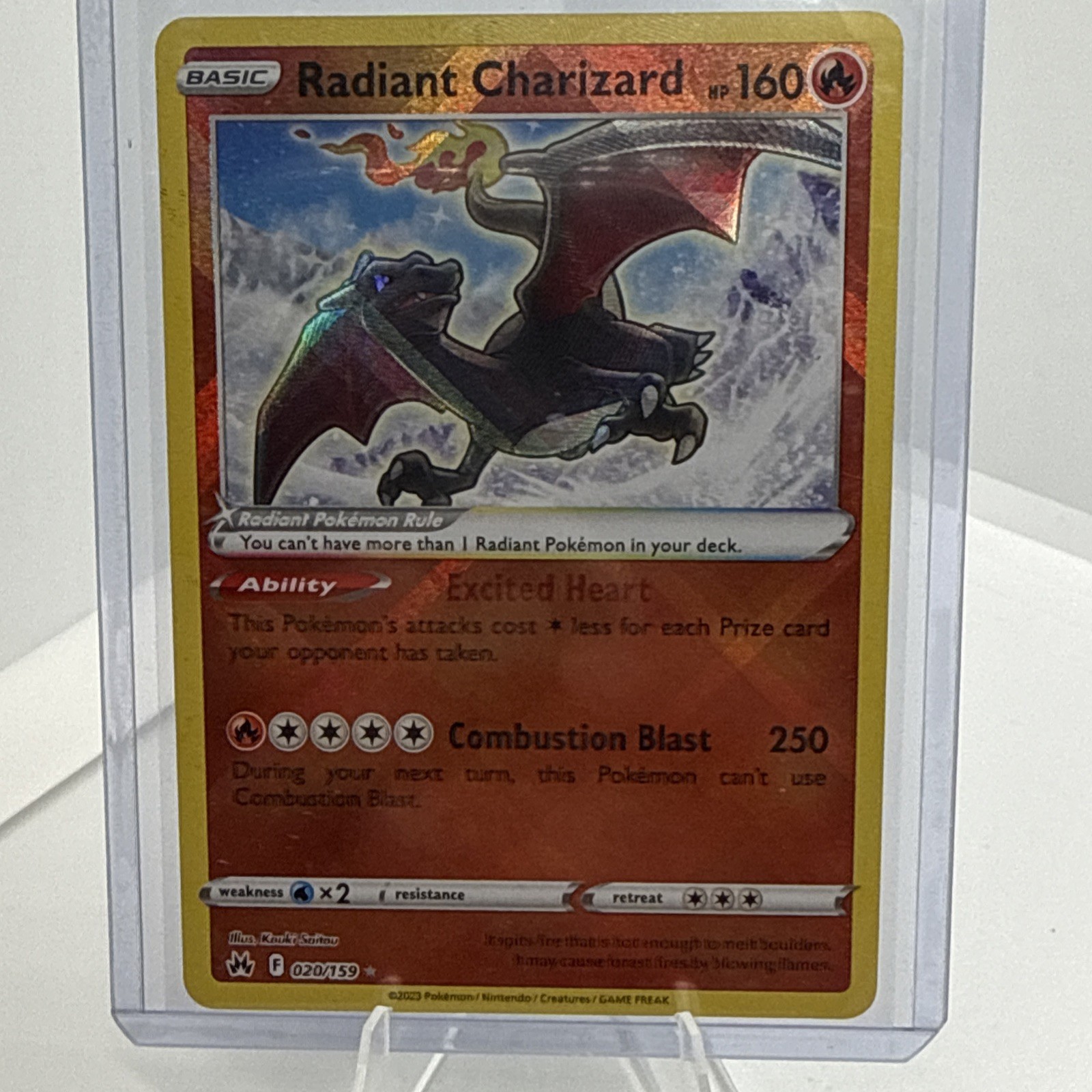 Radiant Charizard 020/159 Crown Zenith Holo Rare Pokémon Card NM/M