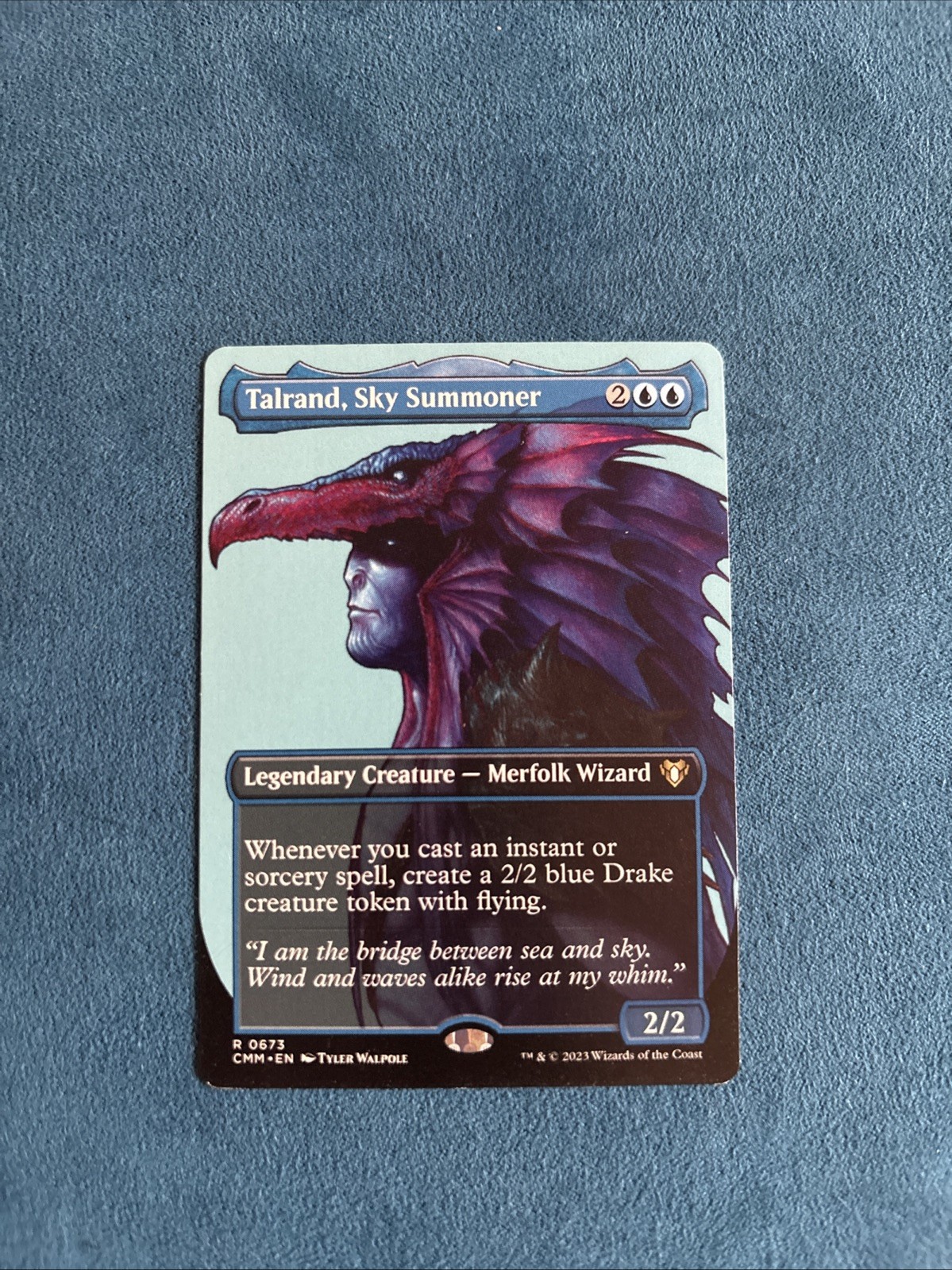 Talrand, Sky Summoner (Borderless) Commander Masters Regular