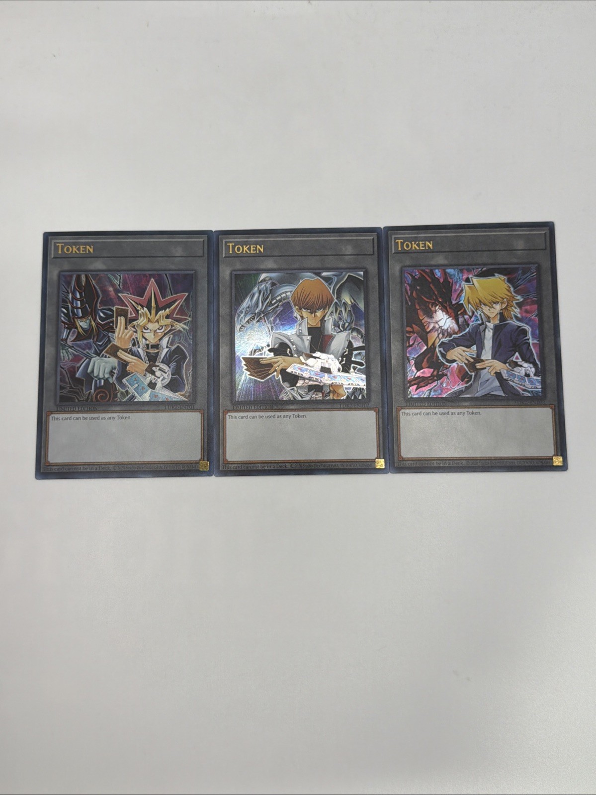 YUGIOH: YAMI YUGI ATEM JOEY WHEELER SETO KAIBA LDK2-EN TOKEN SET NEAR MINT