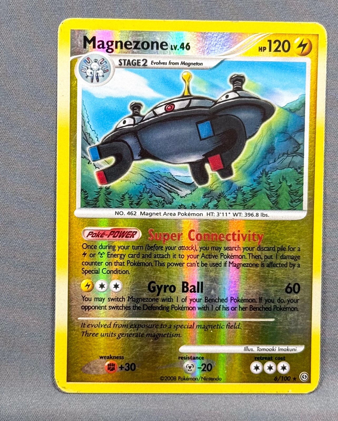 MP Reverse Holo Magnezone 6/100 Stormfront Pokémon 2008 Tomoaki Imakuni