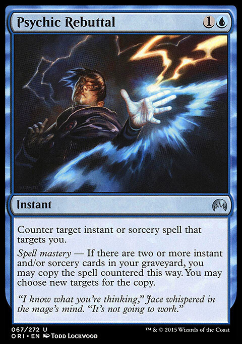 MTG Magic the Gathering Psychic Rebuttal (67/308) Magic Origins LP