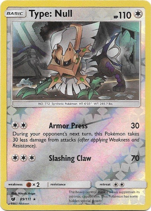 Type: Null (SM Crimson Invasion) 89/111 Rare Deck Exclusives Pokemon Near Mint