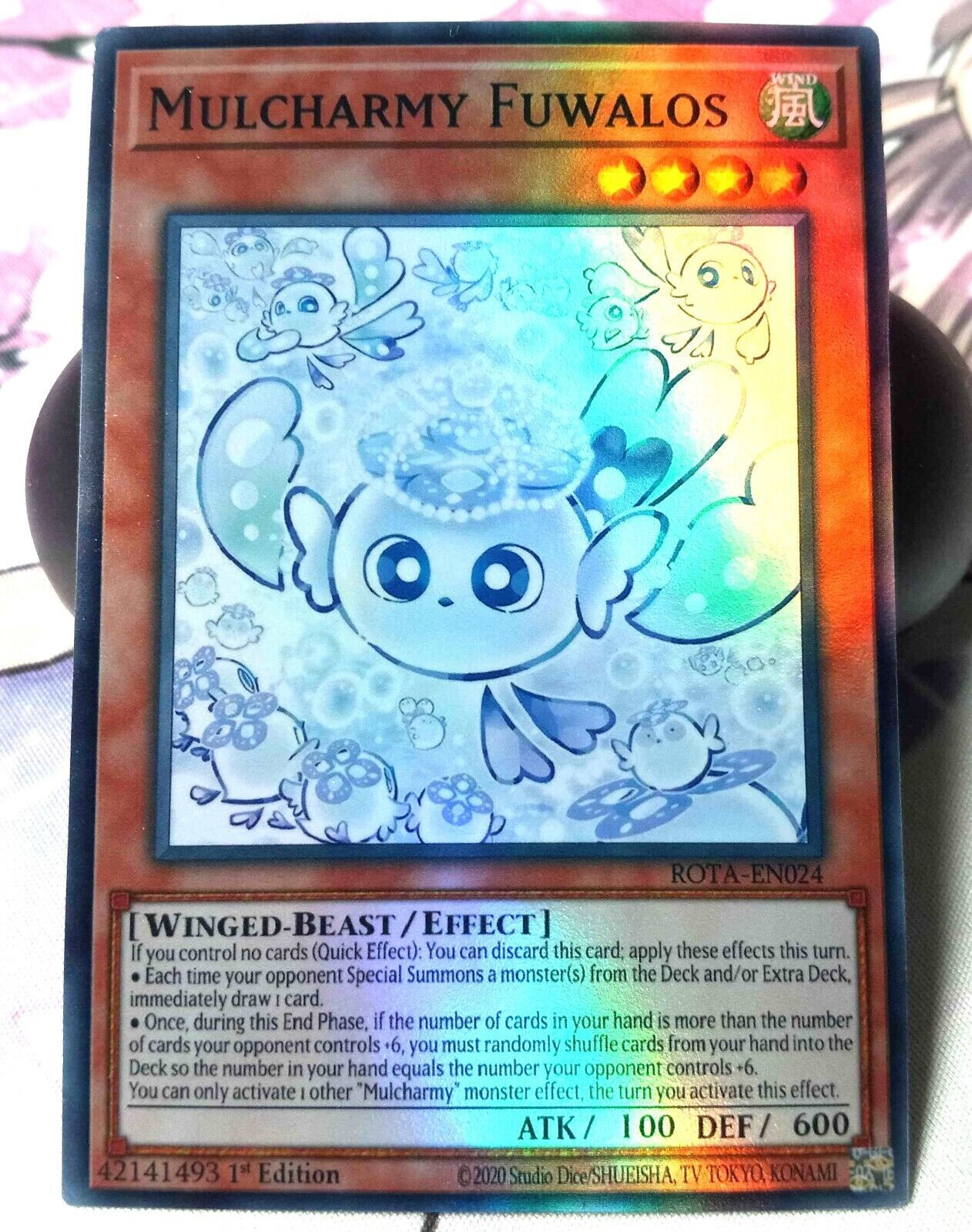 Mulcharmy Fuwalos ROTA YuGiOh Foiled Doujin Card Eng Art – NM ** READ **