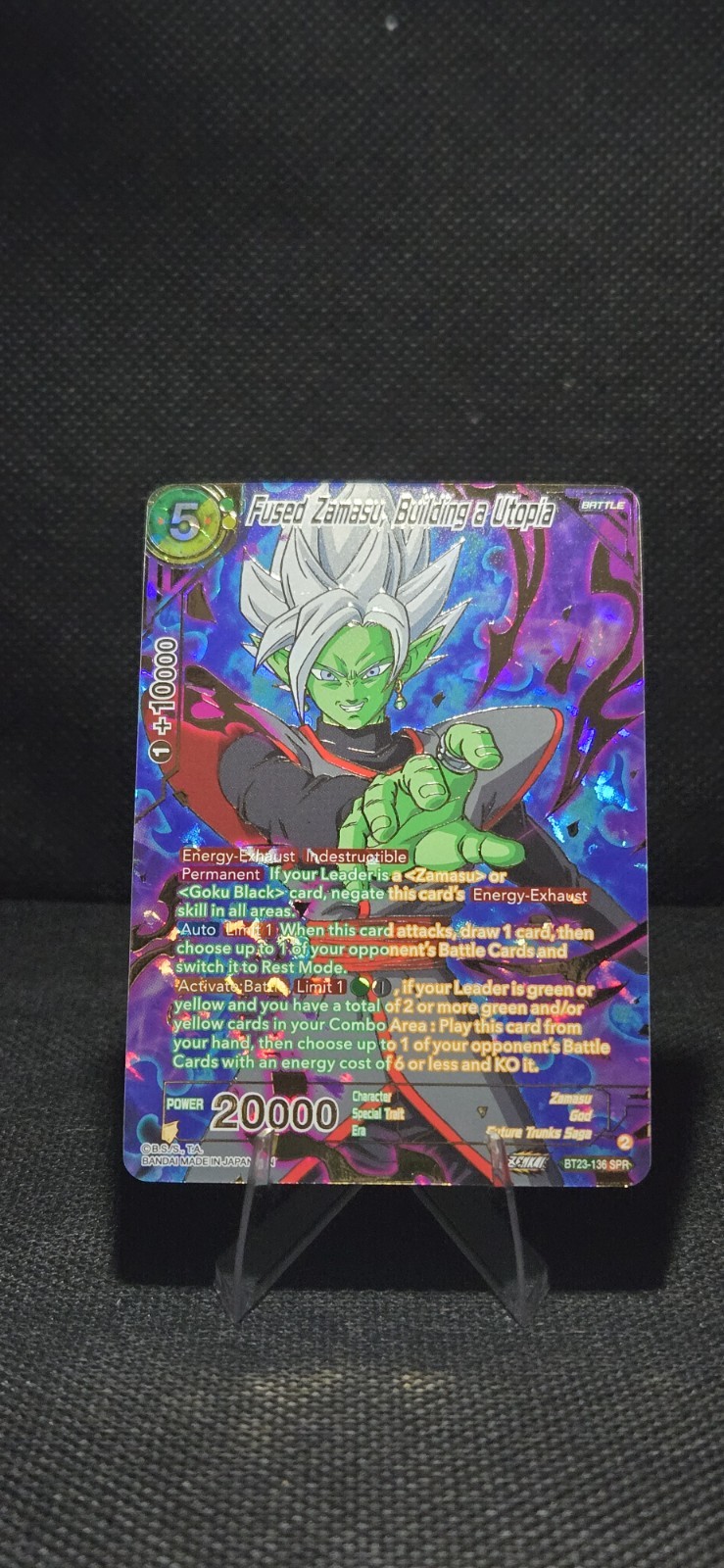 Fused Zamasu, Building a Utopia (SPR) Special Rare Perfect Combination BT23-136