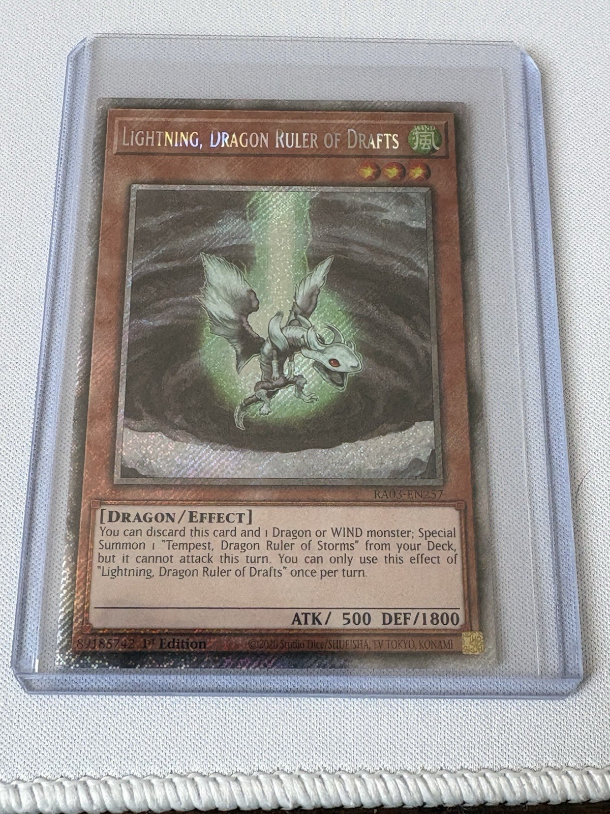 Yugioh Lightning, Dragon Ruler of Drafts (Plat ScR) – Quarter Century Bonanza