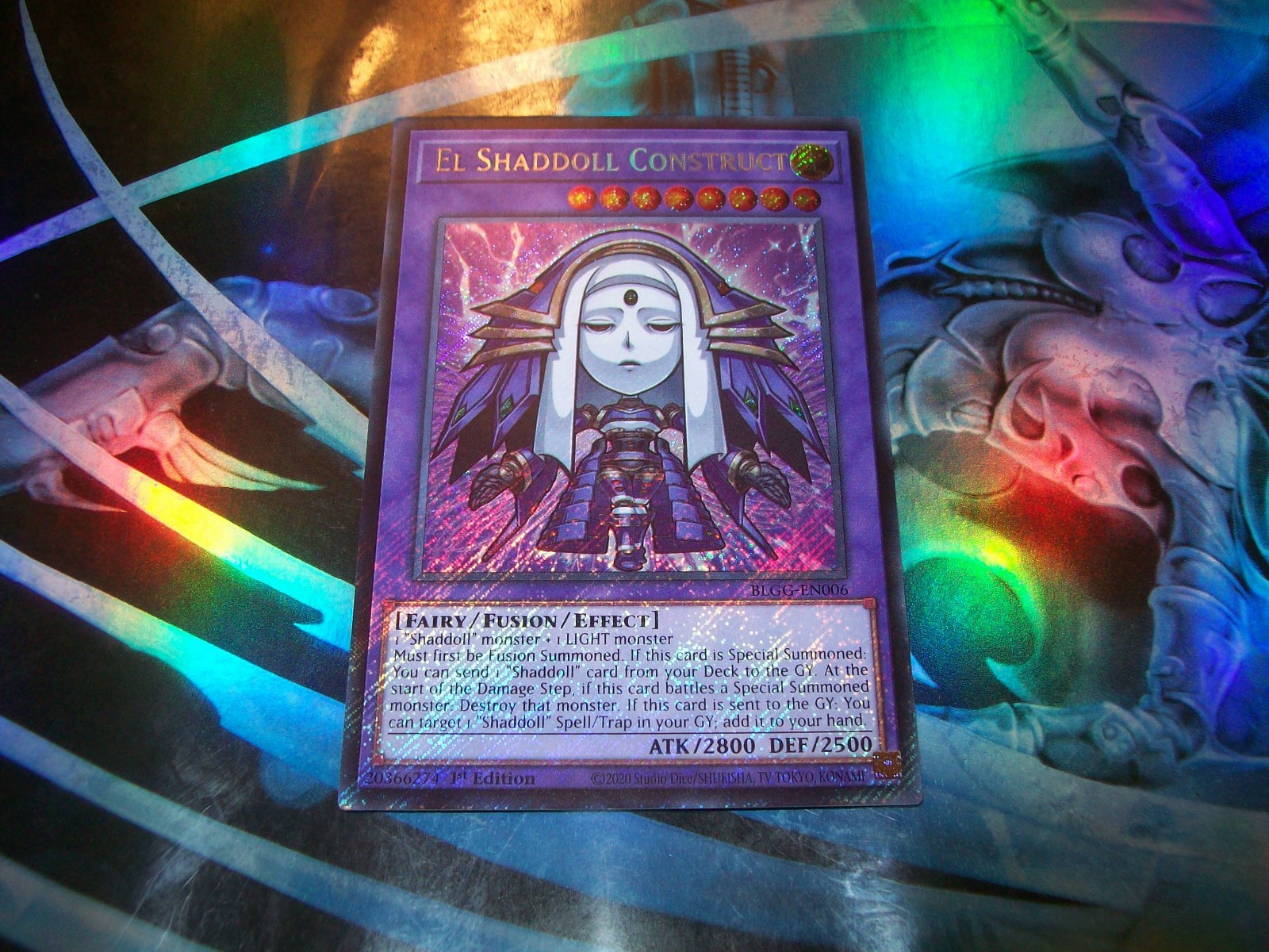 El Shaddoll Construct 1st Edition Secret Rare BLGG-EN006 Yu-Gi-Oh!