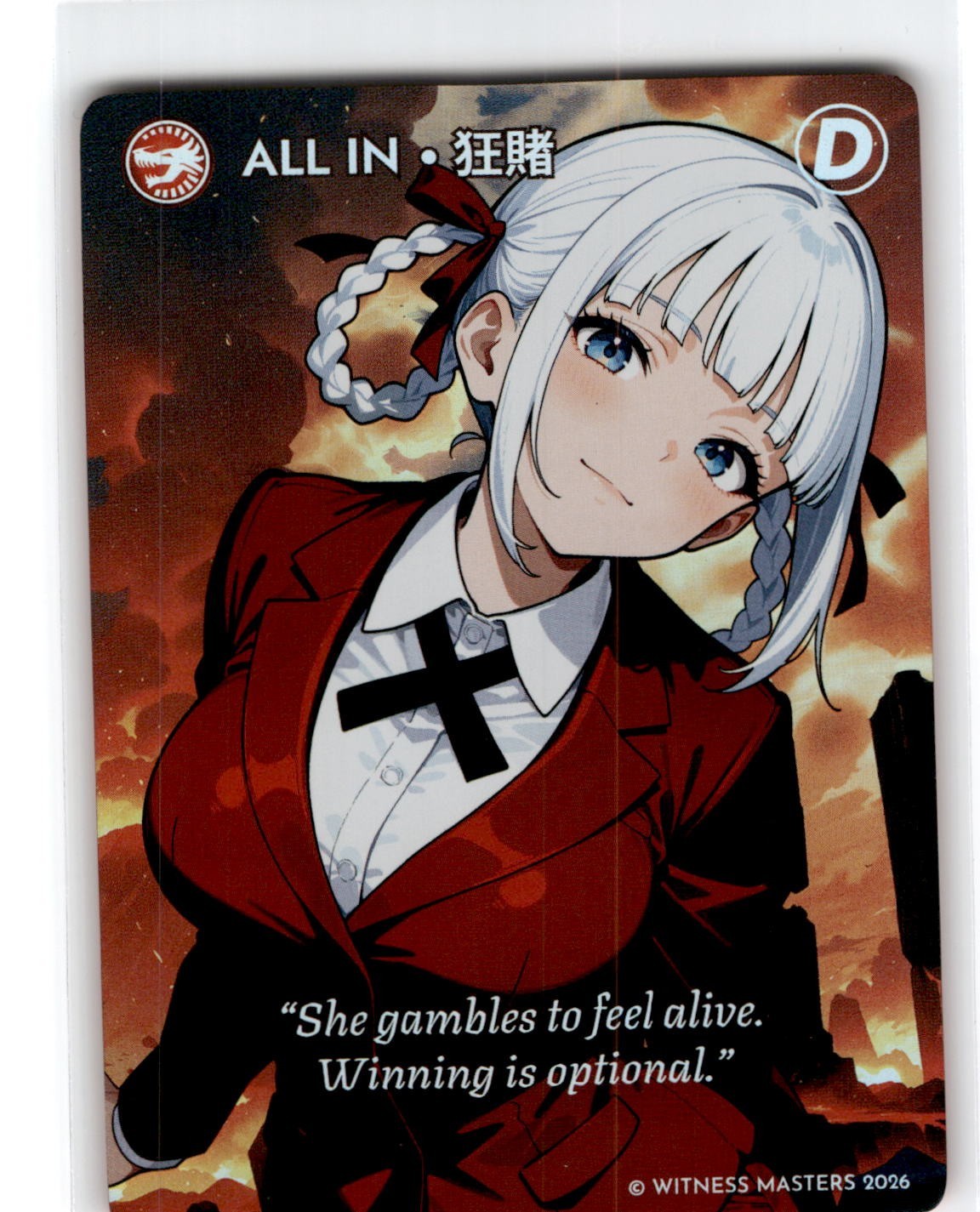 Otaku Box Witness Masters Foil Card All In