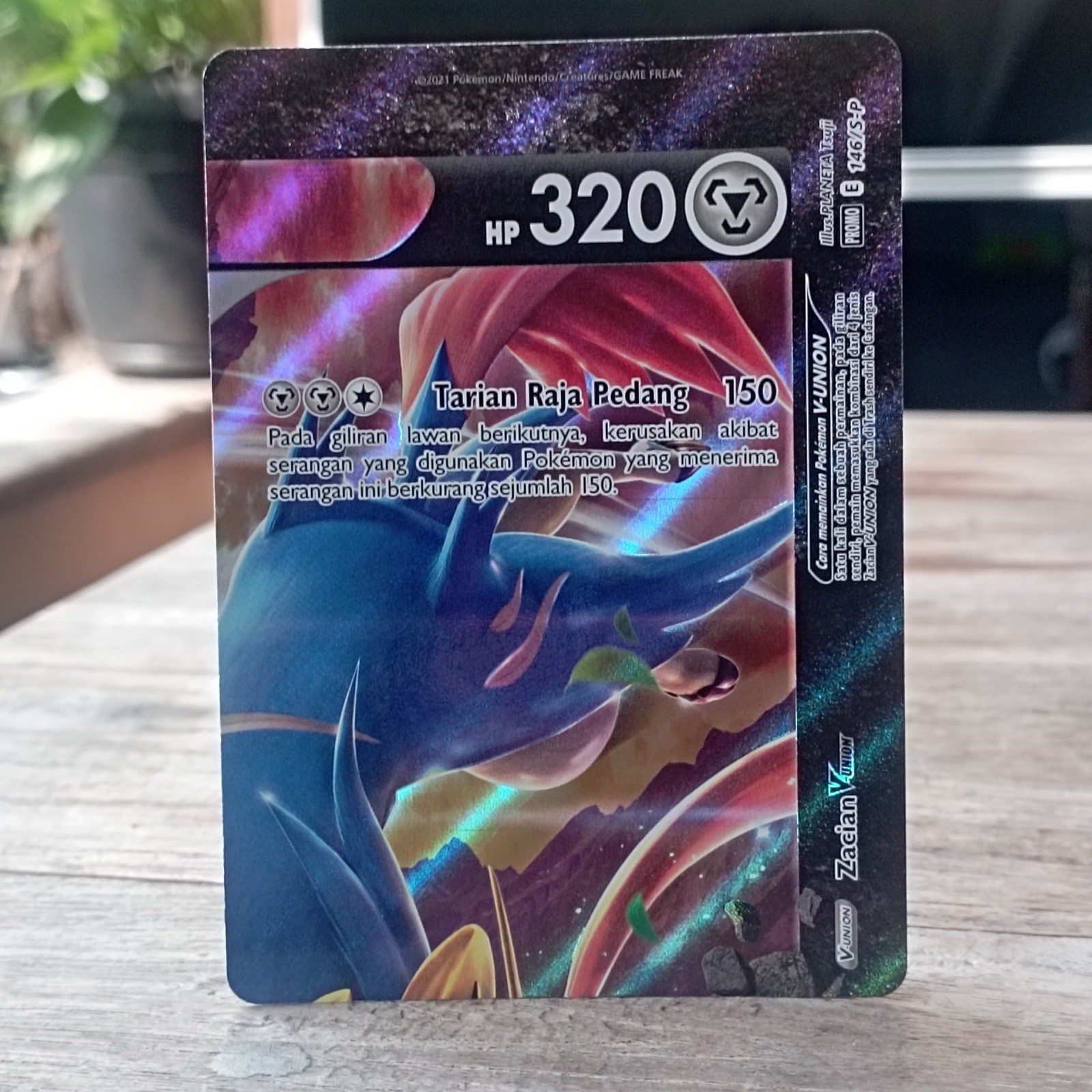 3 Sets Pokemon V-UNION Promo Mewtwo Zacian Greeninja Promo Pokemon TCG indonesia